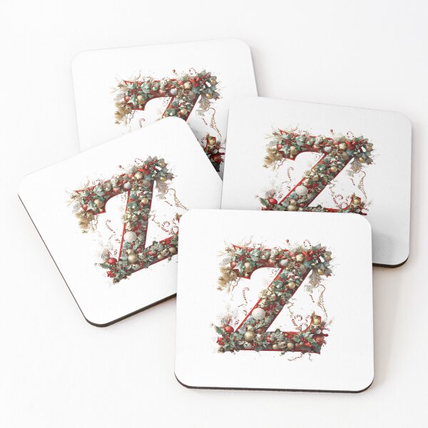 Item preview, Christmas Printable Letter Z Festive Digital Artwork designed and sold by Monascreativeempire.