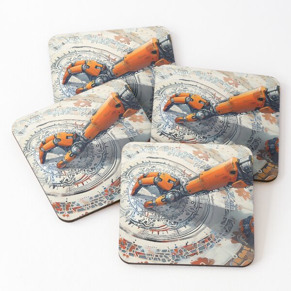 Item preview, Robotic Arm Painting Intricate Mandala in Serene Digital Realm designed and sold by CheerForGoods.