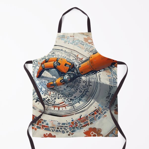 Item preview, Robotic Arm Painting Intricate Mandala in Serene Digital Realm designed and sold by CheerForGoods.