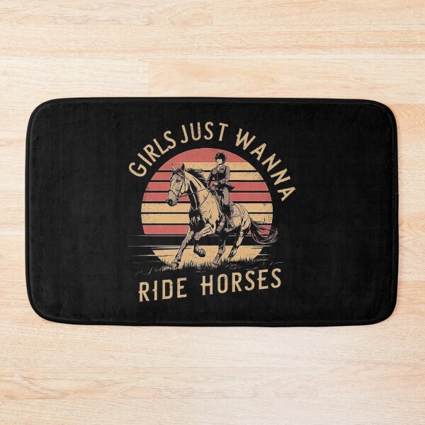 Item preview, Girls Just Wanna Ride Horses Retro Equestrian Design designed and sold by love3617.