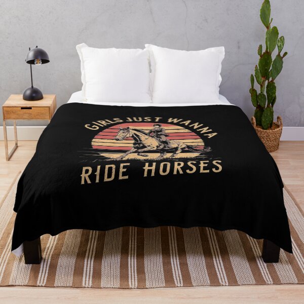 Item preview, Girls Just Wanna Ride Horses Retro Equestrian Design designed and sold by love3617.