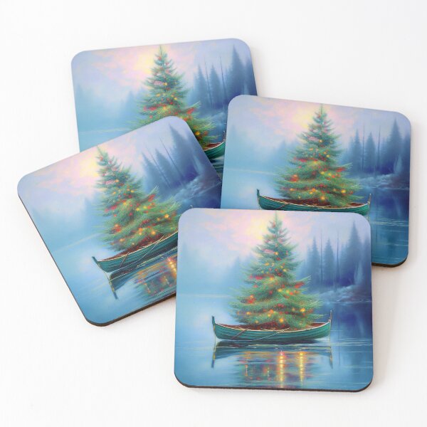 Item preview, Christmas Tree on Lake designed and sold by Blue Horse Photo Magic.
