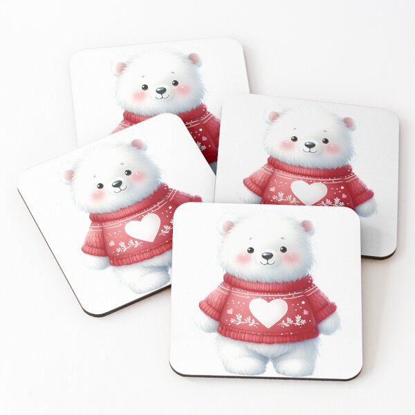 Item preview, A0569 Winter Heart Bear – Adorable Bear-Themed Collectible, Perfect Holiday Gift, Heartwarming Winter Decor, Premium Quality Design designed and sold by angieart68.