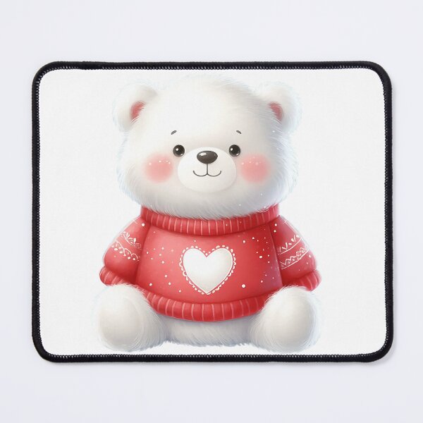 Item preview, A0569 Winter Heart Bear – Adorable Bear-Themed Collectible, Perfect Holiday Gift, Heartwarming Winter Decor, Premium Quality Design designed and sold by angieart68.