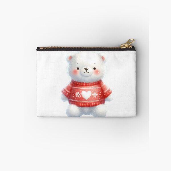 Item preview, A0569 Winter Heart Bear – Adorable Bear-Themed Collectible, Perfect Holiday Gift, Heartwarming Winter Decor, Premium Quality Design designed and sold by angieart68.