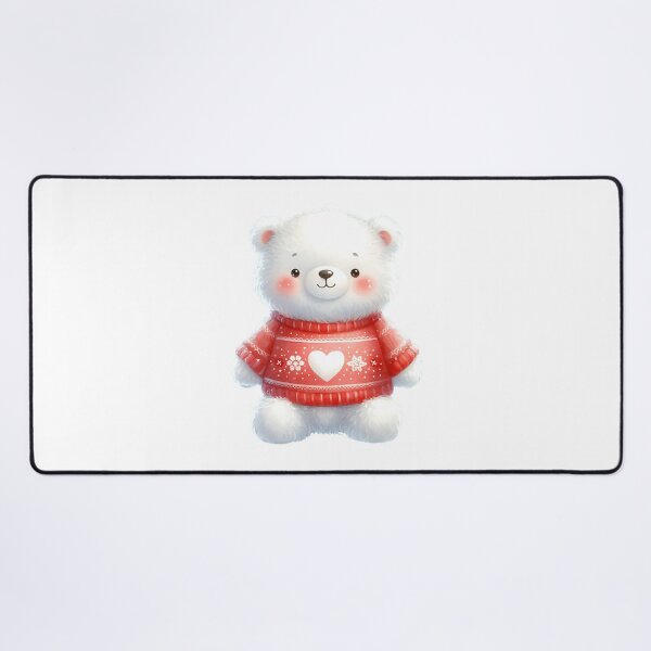 Item preview, A0569 Winter Heart Bear – Adorable Bear-Themed Collectible, Perfect Holiday Gift, Heartwarming Winter Decor, Premium Quality Design designed and sold by angieart68.