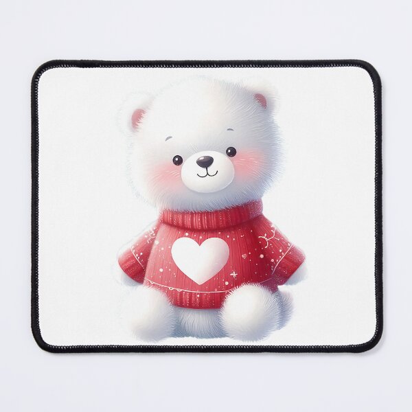 Item preview, A0569 Winter Heart Bear – Adorable Bear-Themed Collectible, Perfect Holiday Gift, Heartwarming Winter Decor, Premium Quality Design designed and sold by angieart68.