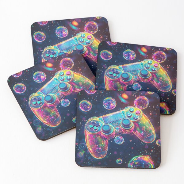 Item preview, Galactic Neon Gamer: Cosmic Controller Art designed and sold by davidonstudio.
