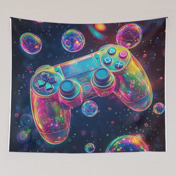 Item preview, Galactic Neon Gamer: Cosmic Controller Art designed and sold by davidonstudio.
