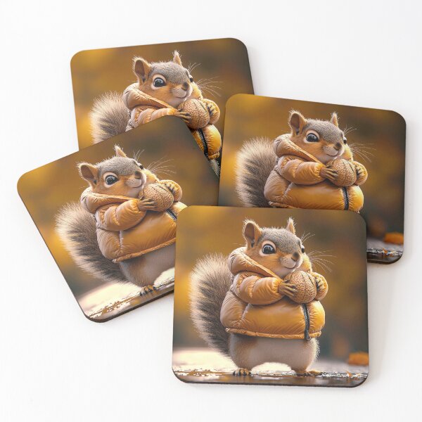 Item preview, Squirrel in an Orange Jacket designed and sold by silp159.