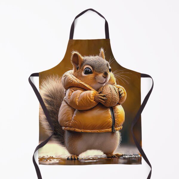 Item preview, Squirrel in an Orange Jacket designed and sold by silp159.
