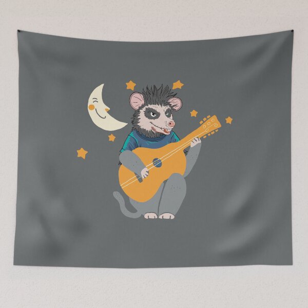 Item preview,  Funny Opossum Playing Banjo designed and sold by box-artshop.