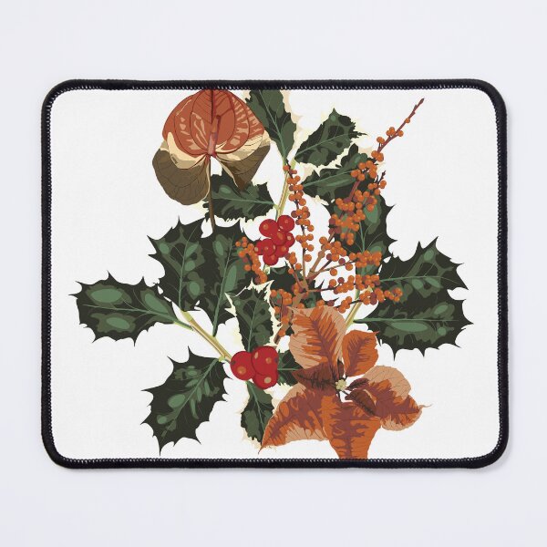 Item preview, Botanical Christmas composition with flowers and berries. designed and sold by MatyKotiv.