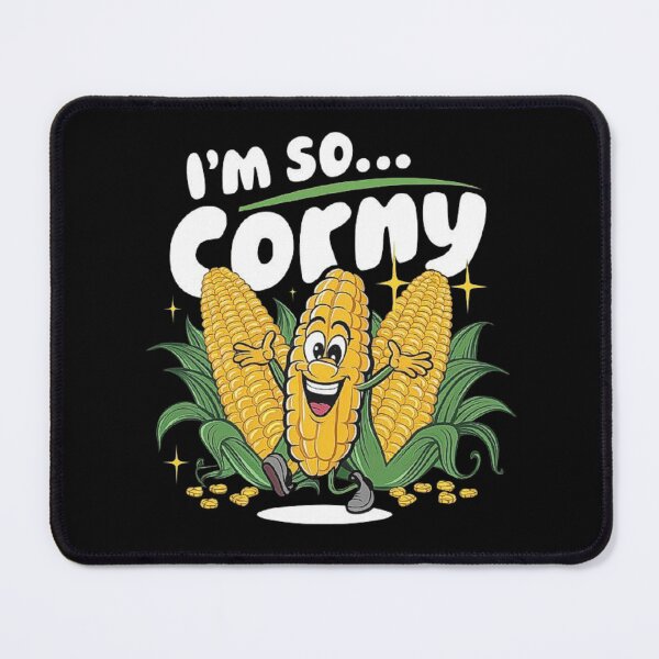 Item preview, Funny Corn Character Design - I’m So Corny Pun Art designed and sold by love3617.