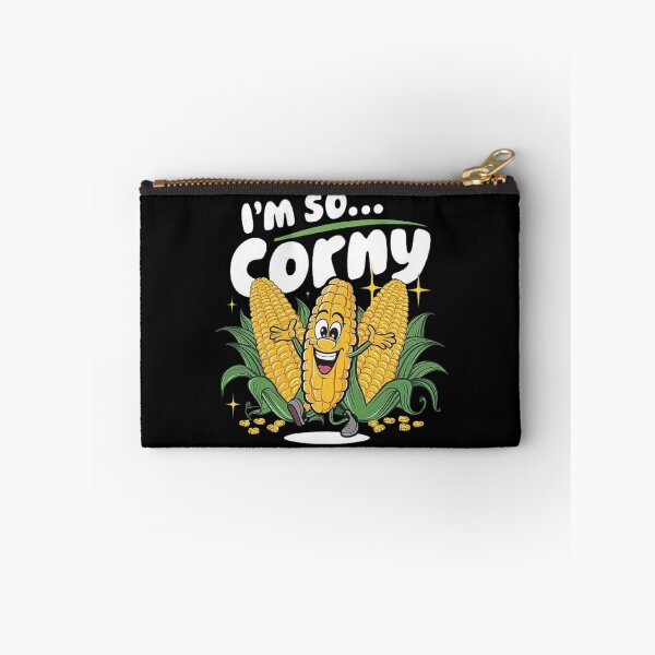 Item preview, Funny Corn Character Design - I’m So Corny Pun Art designed and sold by love3617.