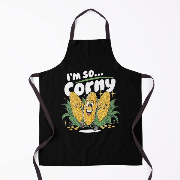 Item preview, Funny Corn Character Design - I’m So Corny Pun Art designed and sold by love3617.