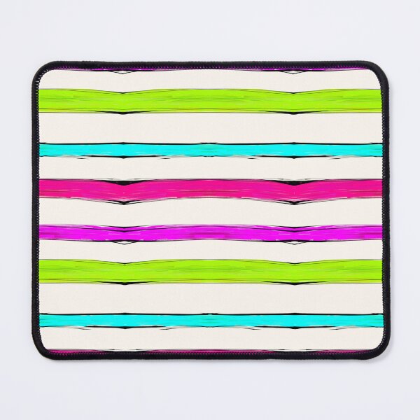 Item preview, Rough Black and Neon Stripes on Soft White  designed and sold by JaygiesDesign.
