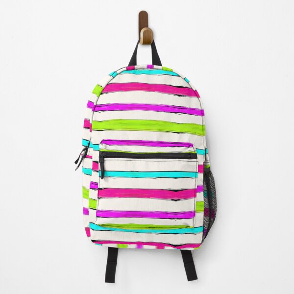 Item preview, Rough Black and Neon Stripes on Soft White  designed and sold by JaygiesDesign.