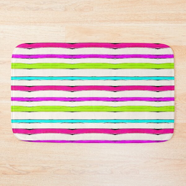 Item preview, Rough Black and Neon Stripes on Soft White  designed and sold by JaygiesDesign.