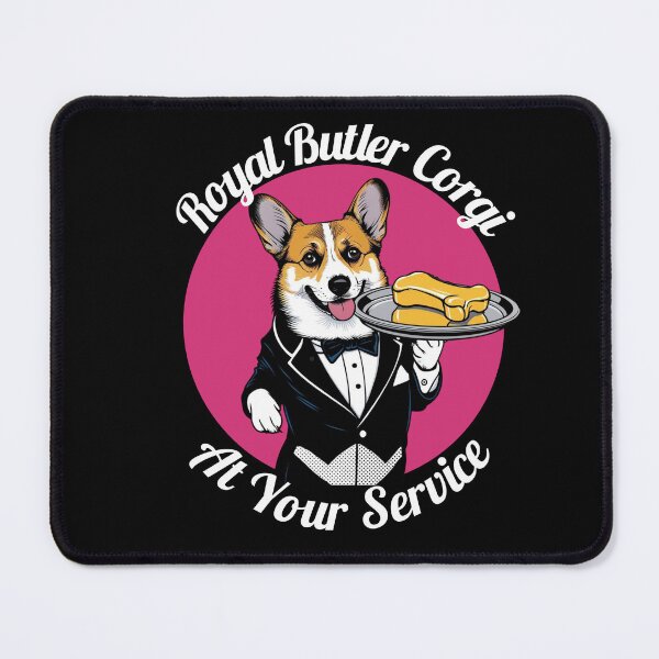 Item preview, Royal Butler Corgi - At Your Service designed and sold by JCRockDesign.
