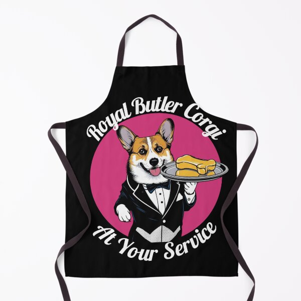 Item preview, Royal Butler Corgi - At Your Service designed and sold by JCRockDesign.