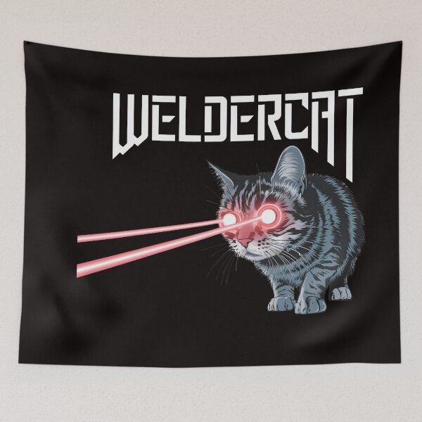 Item preview, Cat welds with its eyes designed and sold by NextDoorShoop.