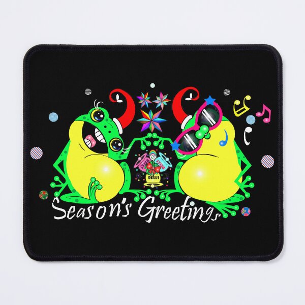 Item preview, Happy Christmas frogs designed and sold by Shirley cute art .