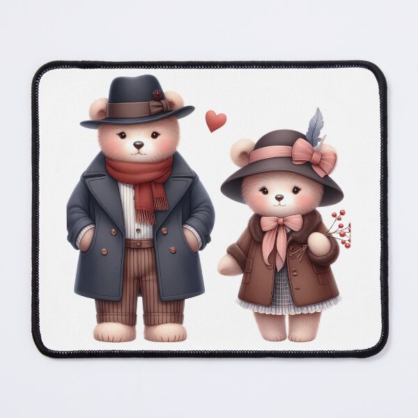 Item preview, A0570 Cozy Elegance Bears – Charming Bear-Themed Collectible, Perfect Gift for Winter, Heartwarming Decor, Premium Quality Design designed and sold by angieart68.