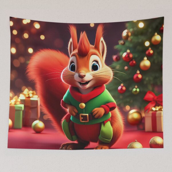 Item preview, Red Squirrel as a Christmas Elf designed and sold by Colin Bentham.