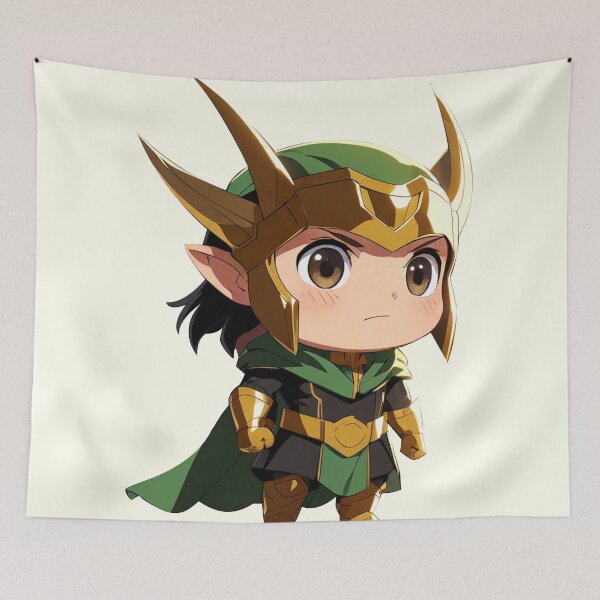 Aperçu de l'œuvre Dessin de fan de personnage mignon de Loki - Marvel Rivals créée et vendue par Visual Stimulus.