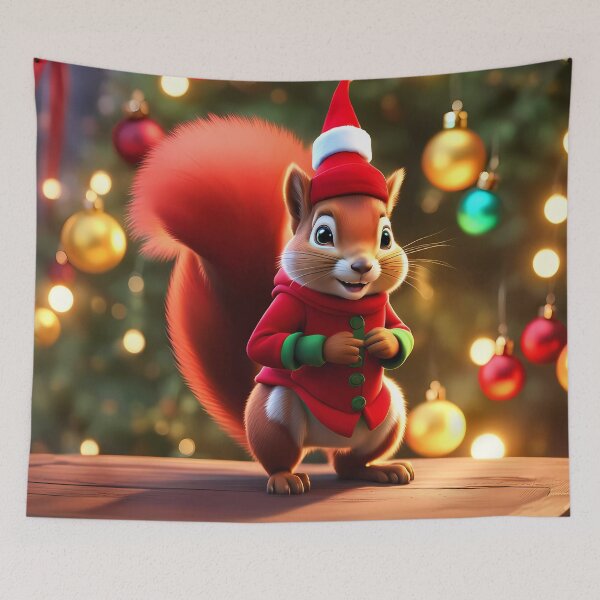 Item preview, Squirrel as a Christmas Elf designed and sold by Colin Bentham.