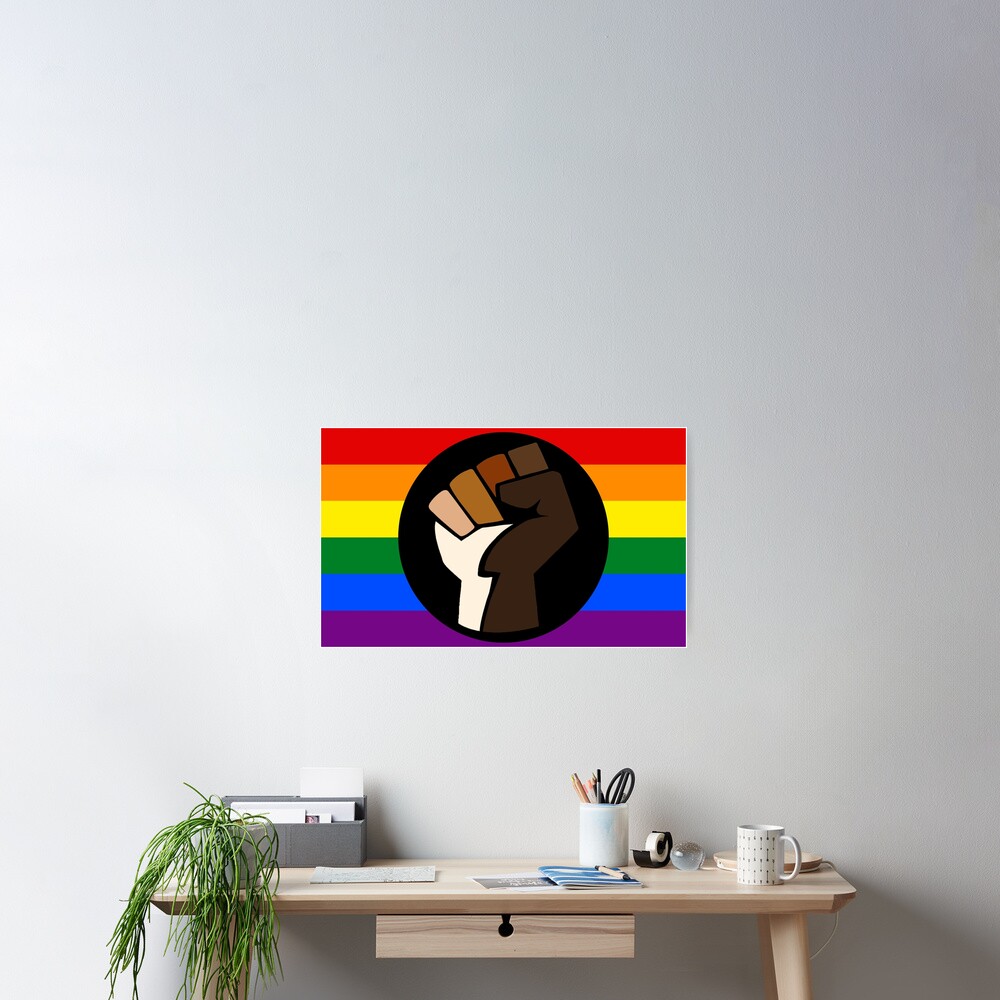 Intersectional Pride Flag Poster