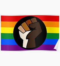 Intersectional Pride Flag Poster