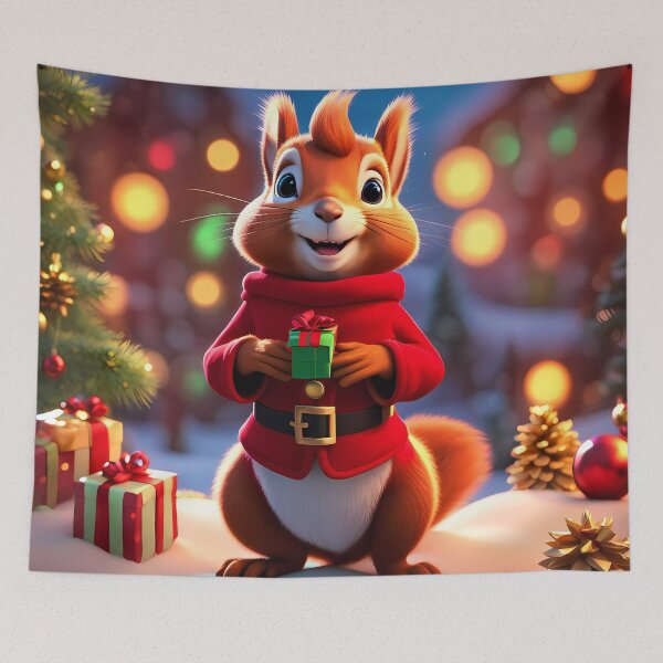 Item preview, Squirrel as a Christmas Elf designed and sold by Colin Bentham.