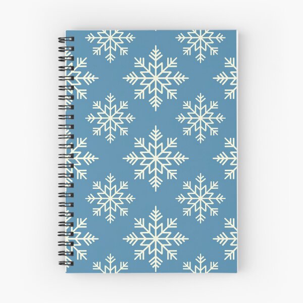 Item preview, Lovely snowflakes in geometric style on light blue sky background - repeatable winter pattern. designed and sold by SaraSumi.
