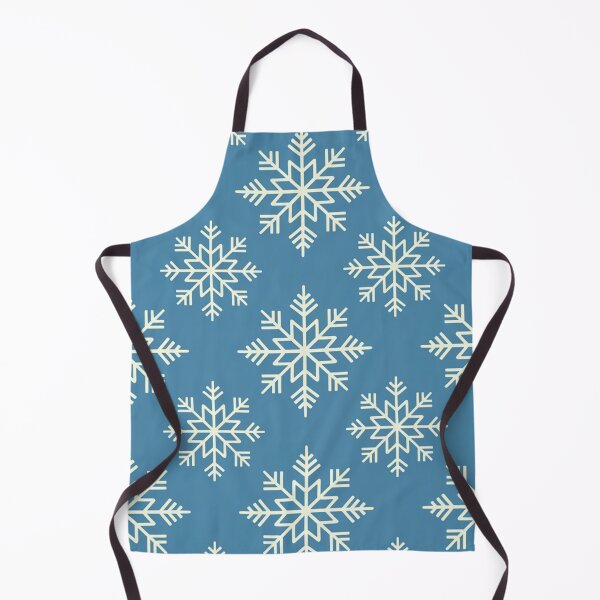 Item preview, Lovely snowflakes in geometric style on light blue sky background - repeatable winter pattern. designed and sold by SaraSumi.