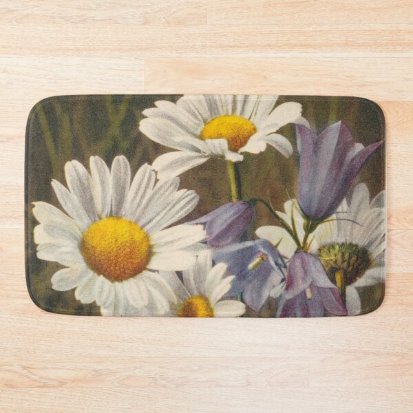 Item preview, Vintage Botanical Postcards: Chrysanthemum Leucanthemum and Campanula (Oxeye-daisy and Blue-bell) designed and sold by sleepyhenry.