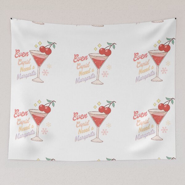 Item preview, Even Cupid needs a margarita - Retro - skeleton valentine retro design designed and sold by Dominika Farkašová.