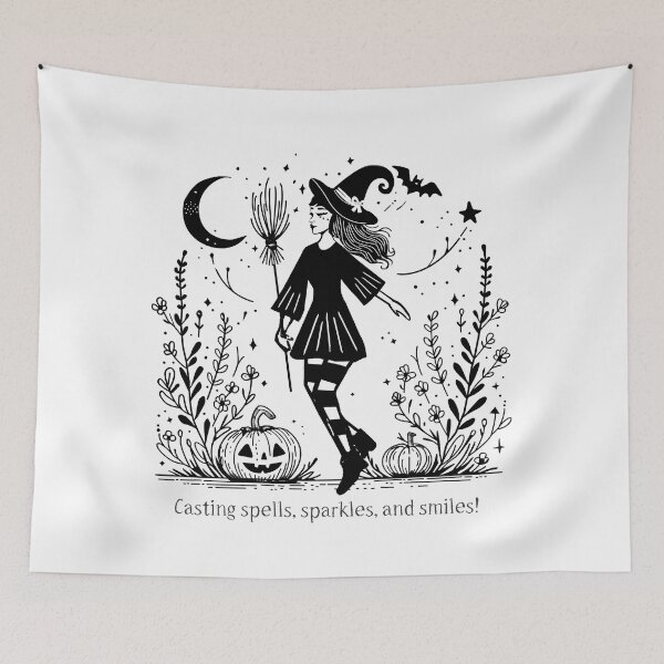 Item preview, Casting spells, sparkles, and smiles! designed and sold by witchlingart.