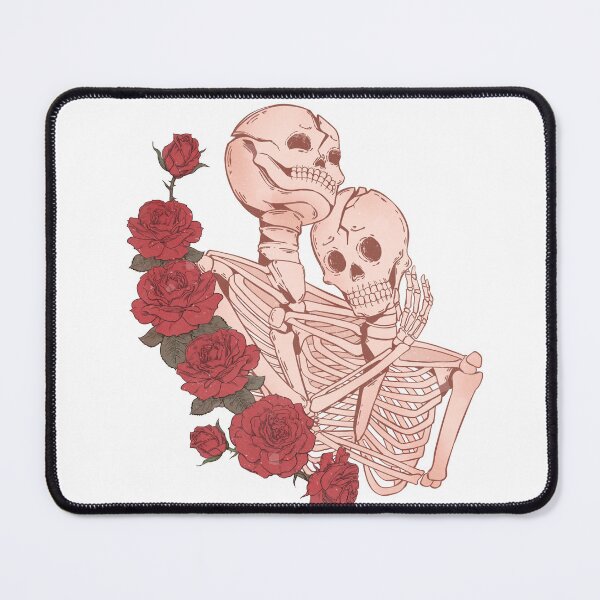 Item preview, Flower Skeleton Love - Retro - skeleton valentine retro design designed and sold by Dominika Farkašová.