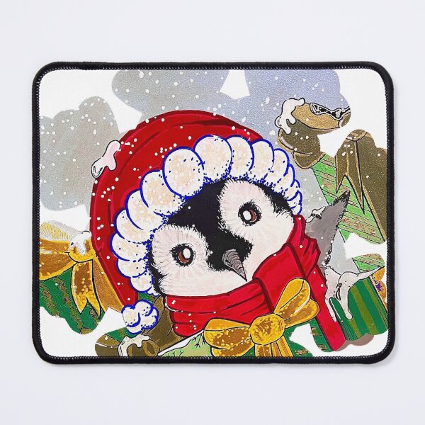 Item preview, “Holiday Hat & Presents Penguin” designed and sold by Komorebji.