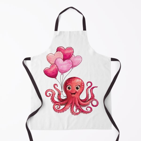 Item preview, Octopus With Heart Balloons Valentines Day Octopus designed and sold by SlocifieShop.
