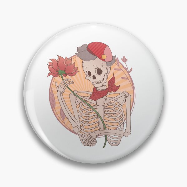Item preview, Love Skeleton flower - Retro - skeleton valentine retro design designed and sold by Dominika Farkašová.