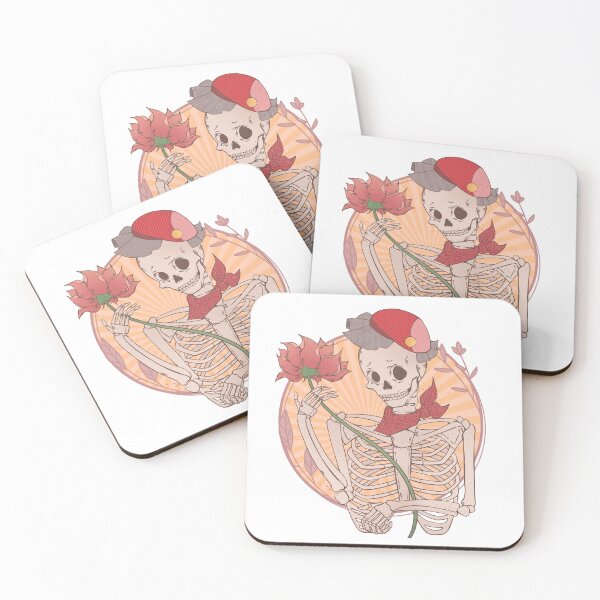 Item preview, Love Skeleton flower - Retro - skeleton valentine retro design designed and sold by Dominika Farkašová.