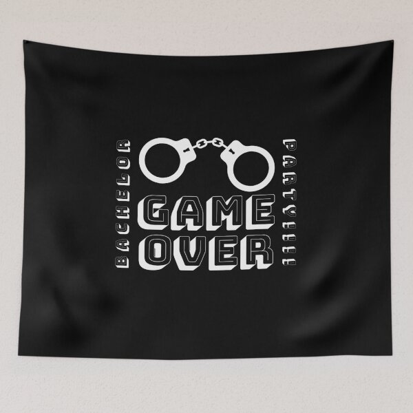 Item preview, Bachelor Party Game Over Handcuffs designed and sold by aipolohu.