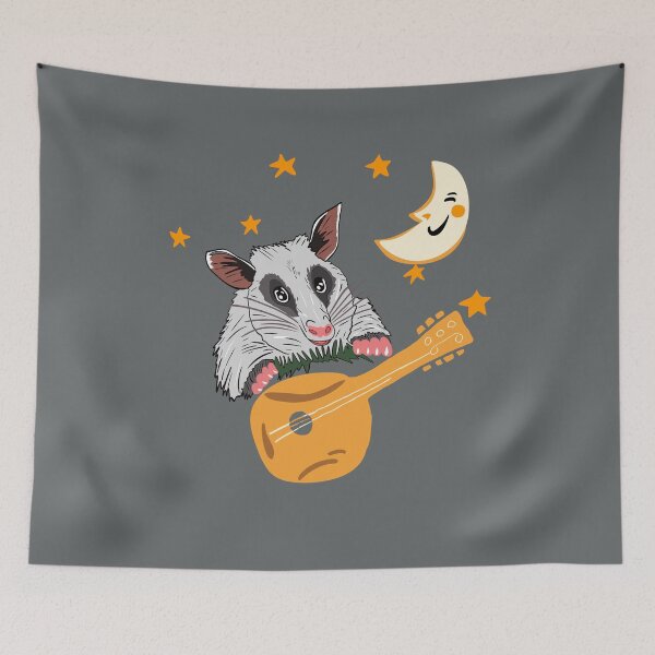 Item preview, Funny Opossum Playing Banjo designed and sold by box-artshop.