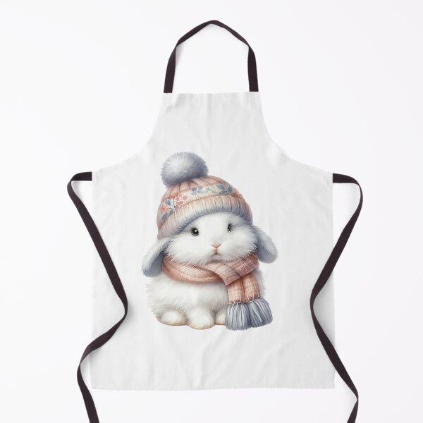 Item preview, A0571 Fluffy Rabbit in Scarf – Adorable Rabbit-Themed Collectible, Perfect Gift for Winter, Heartwarming Decor, Premium Quality Design designed and sold by angieart68.