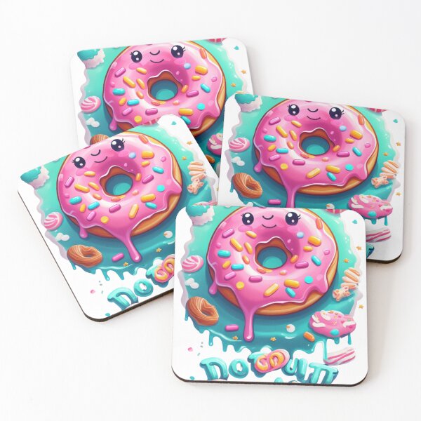 Item preview, Kawaii Donut Delight-Do-nut Quit! Sweet Motivation designed and sold by PixelMuse2024.