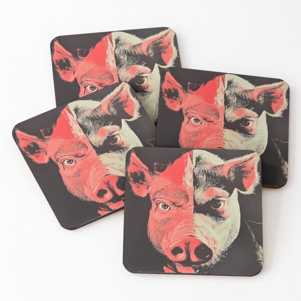 Item preview, Punk Pig Piggy Split Image  designed and sold by TheHauntedDisco.