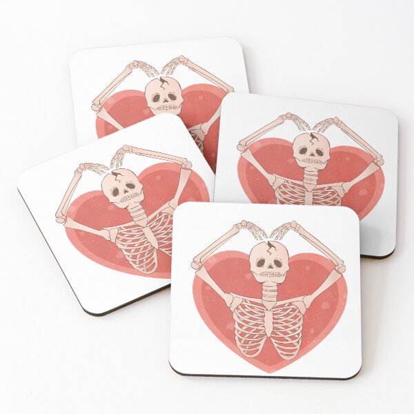 Item preview, Skeleton-Heart-Valentine - Retro - skeleton valentine retro design designed and sold by Dominika Farkašová.